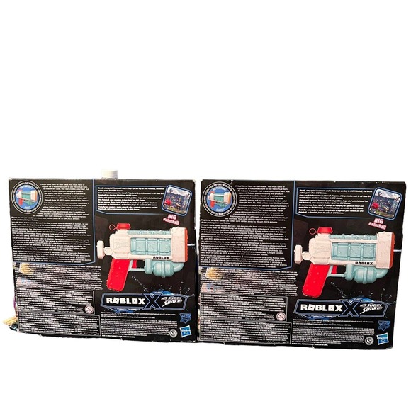 Hasbro Lot Of 2 NERF Super Soaker Roblox BIG Paintball Guass Water Blaster - Picture 2 of 10